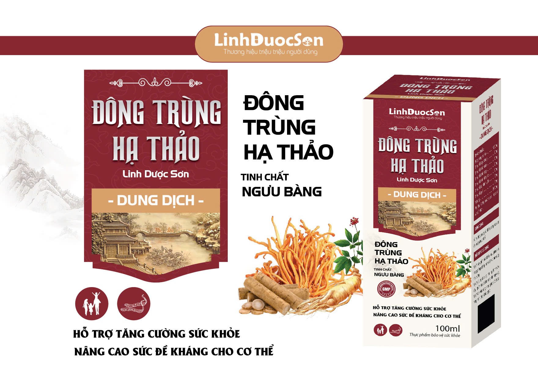 dung dịch đông trùng hạ thảo linh dược sơn
