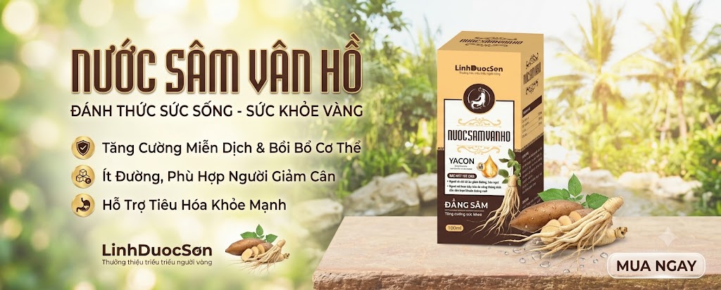 banner nước sâm vân hồ