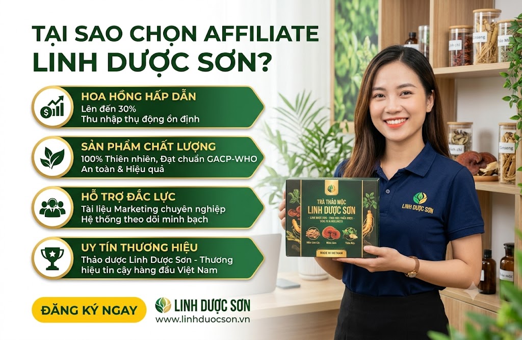 trở thành đối tác Affiliate linh dược sơn