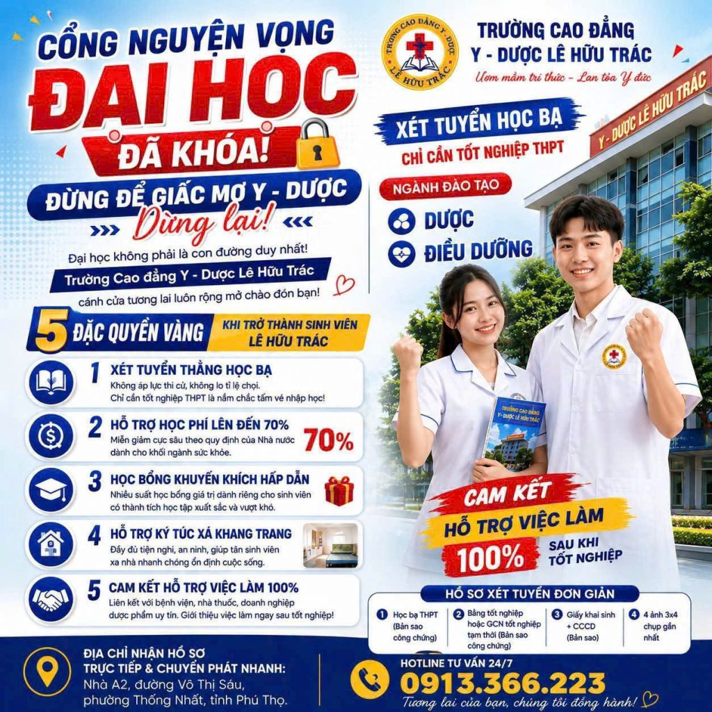 tuyển sinh cao đẳng y dược