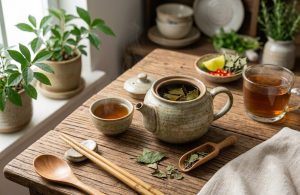 Trà Thảo Mộc Từ Lá Xạ Đen
